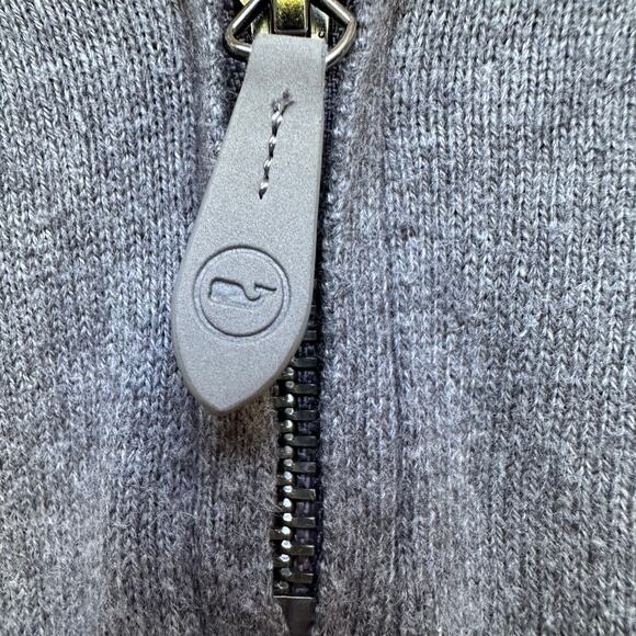 Vineyard Vines Men’s Grey Quarter Zip Sweater – Size S – Made in Italy - Picture 3 of 5